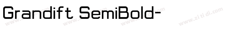 Grandift SemiBold字体转换